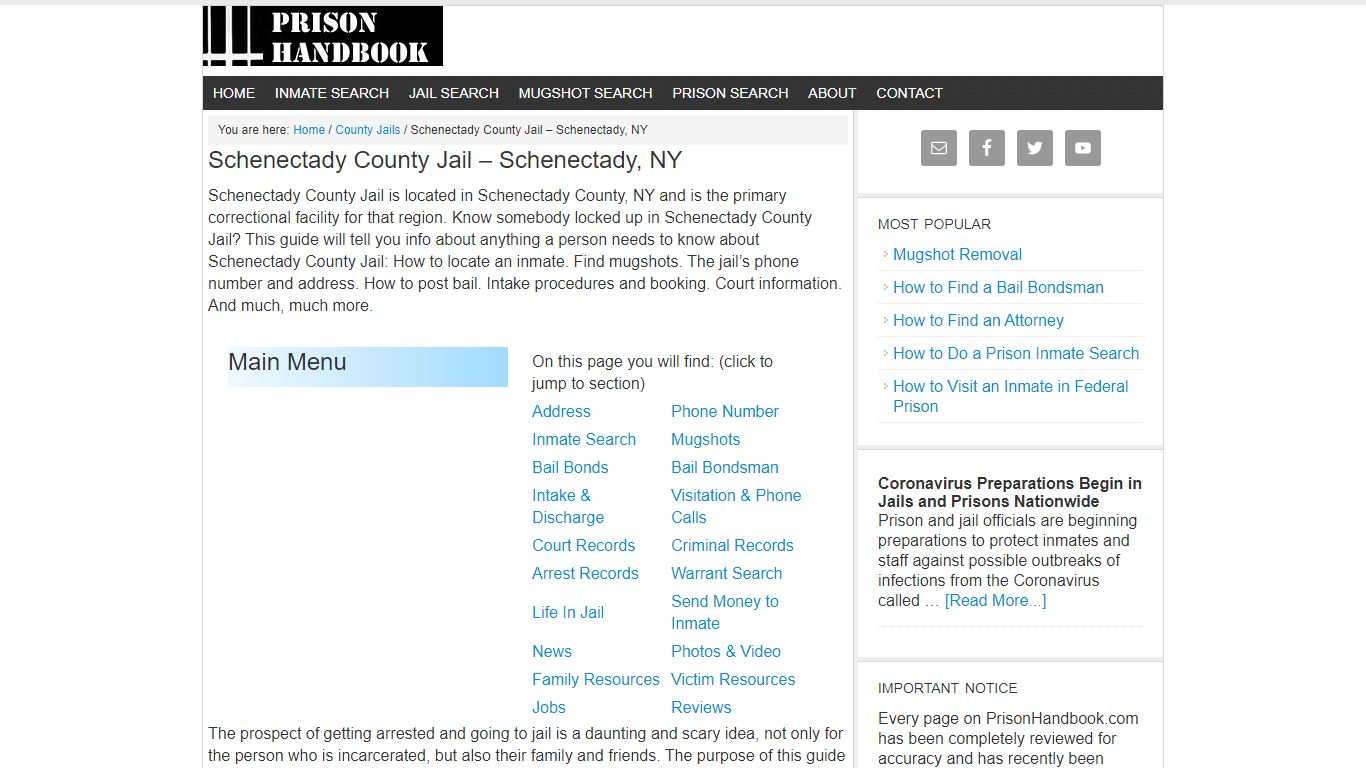 Schenectady County Jail – Schenectady, NY
